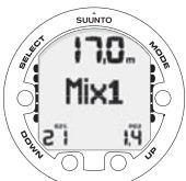 SUUNTO VYPER 2 - Gas change and multiple breathing gas mixes - 1