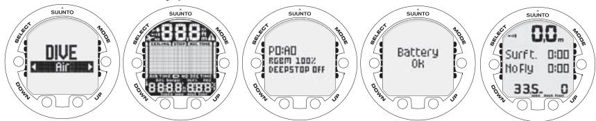 SUUNTO VYPER 2 - DIVE mode activation - 1