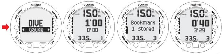 SUUNTO VYPER 2 - Diving in GAUGE mode (DIVEgauge) - 1