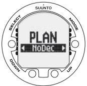 SUUNTO VYPER 2 - PLAN mode - 1