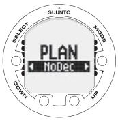 SUUNTO VYPER 2 - Dive Planning mode (PLANnodec) - 1