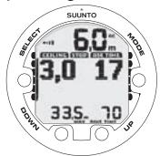 SUUNTO VYPER 2 - Display above the floor - 1