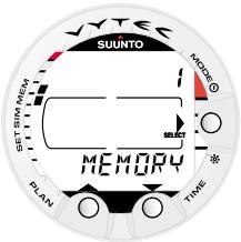 SUUNTO VYTEC - THE USE OF THE MENU BASED FUNCTIONS - 2