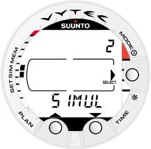 SUUNTO VYTEC - THE USE OF THE MENU BASED FUNCTIONS - 3