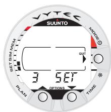 SUUNTO VYTEC DS - SET MODES [3 SET] - 3