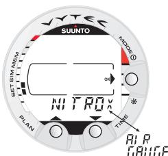 SUUNTO VYTEC DS - Backlight Setting [1 LIGHT] - 6