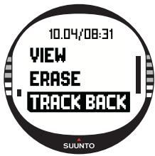 SUUNTO X10 - Track back (track log) - 1