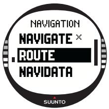 SUUNTO X10 - Creating a new route - 1
