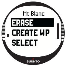 SUUNTO X10 - Erasing a route - 1