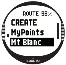 SUUNTO X10 - Choosing the navigation method - 1