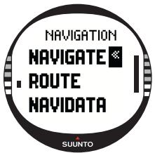 SUUNTO X10 - Choosing the navigation method - 2