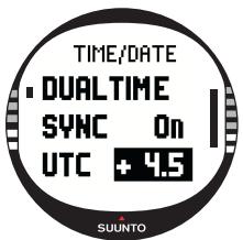 SUUNTO X10 - UTC offset - 1