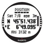 SUUNTO X10 - Setting the position format - 3