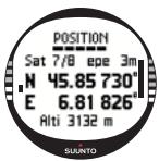 SUUNTO X10 - Setting the position format - 2