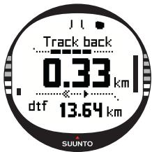 SUUNTO X10 - Track back (track log) - 2