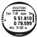 SUUNTO X10 - Setting the position format - 4