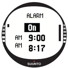 SUUNTO X10 - Activating alarms - 1