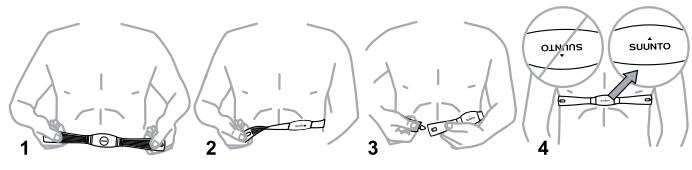 SUUNTO M2 - PUTTING ON HR BELT - 1