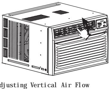 HAIER HWR10XC5 - Adjusting the Air Flow Direction - 2
