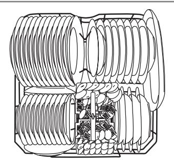 HAIER DW12-CBE6 IS - Suporte para facas - 1