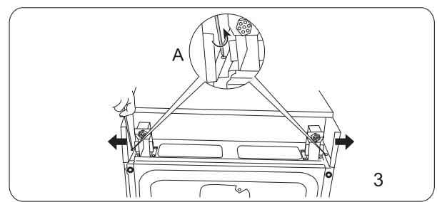 HAIER DW12-CBE6 IS - Den Deckel der Geschirrwaschmaschine abbauen - 3