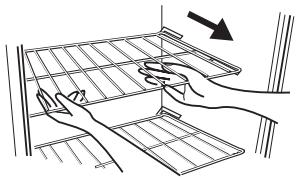 HAIER HRF12WND - To remove or adjust a full-width slide-out shelf: (see fig. # 6) - 1
