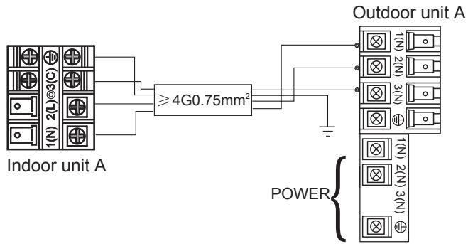 HAIER HSU-12HEK03-R2 - When connecting the cable before installing the indoor unit - 4