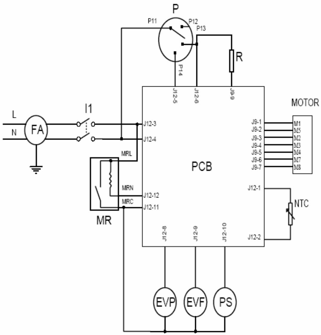 HAIER HW-C1470TVE-F - Wiring circuit - 1