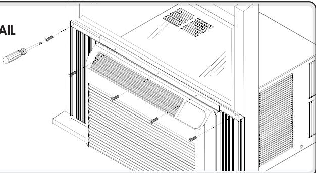 HAIER ESA3085 - SECURE SIDE CURTAINS AND TOP MOUNTING RAIL - 1