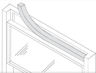 HAIER ESA3085 - SECURE SIDE CURTAINS AND TOP MOUNTING RAIL - 2