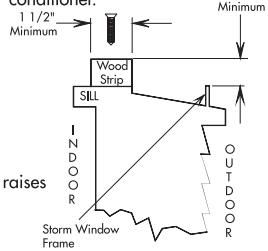 HAIER ESA3085 - Storm window installation - 1