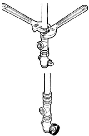 HAIER HDG 5300 AW - Branchement de la sécheuse à la conduite d'alimentation en gaz - 5