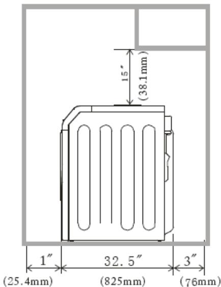 HAIER HDG 5300 AW - Installation de votre sécheuse dans un placard ou un encastrement - 2