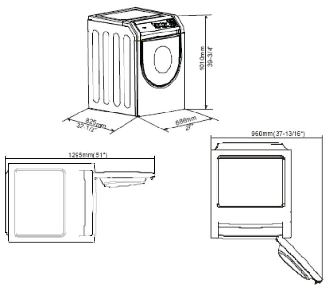 HAIER HDG 5300 AW - Instalación en un niche o un armario: - 1