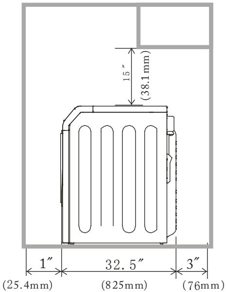 HAIER HDG 5300 AW - LOCATION OF YOUR DRYER IN A Closet OR RECESSED AREA - 2