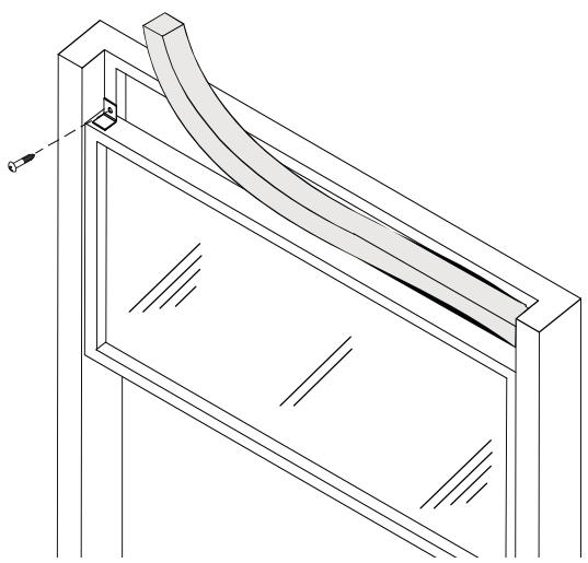 HAIER HWR24VC5 - Installlez le support de la VITRE et le JOINT - 1