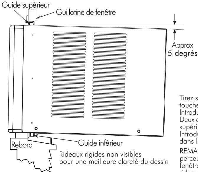 HAIER HWR24VC5 - Installer l'habillage externe dans la fenêtre - 1