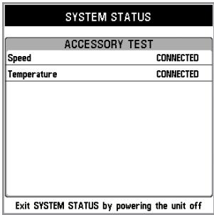 HUMMINBIRD 141C - System Status - 1