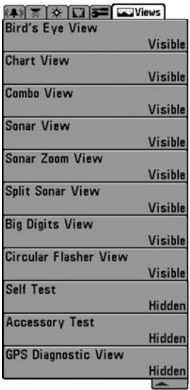 HUMMINBIRD 383C - To turn Sonar on or off: - 1