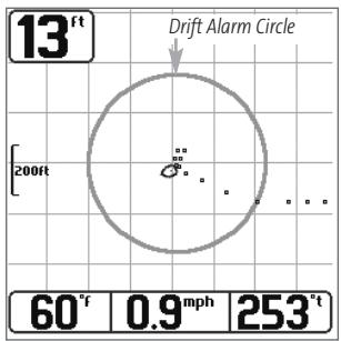 HUMMINBIRD 383C - Drift Alarm - 1