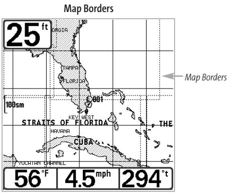 HUMMINBIRD 383C - Map Borders - 1