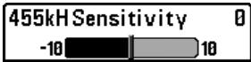 HUMMINBIRD 747C - To set the 83 kHz Sensitivity: - 1