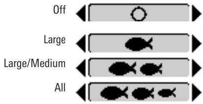 HUMMINBIRD 747C - To change the Fish ID Alarm setting: - 1
