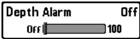 HUMMINBIRD 747C - Alarms Menu Tab - 1