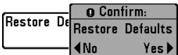 HUMMINBIRD 747C - To Reset Triplog: - 1