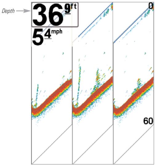 HUMMINBIRD 747C - Side Beam View - 3