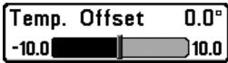 HUMMINBIRD 747C - To change the Aux. Temp. Offset setting: - 1