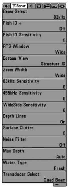 HUMMINBIRD 787C2 - The Menu System - 4