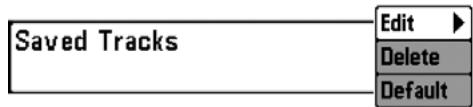 HUMMINBIRD 787C2 - To view the Saved Tracks Submenu: - 1