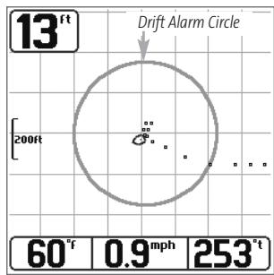 HUMMINBIRD 787C2 - Drift Alarm - 1